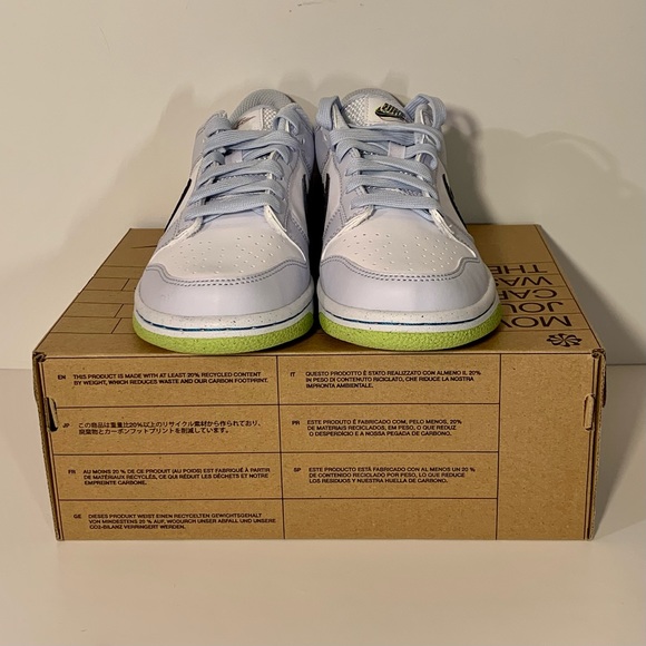 🧩[NEW] NIKE DUNK LOW 3D SWOOSH GREY GRADE SCHOOL YOUTH SHOES SIZE 5Y SNEAKERS🧩 - Picture 10 of 12